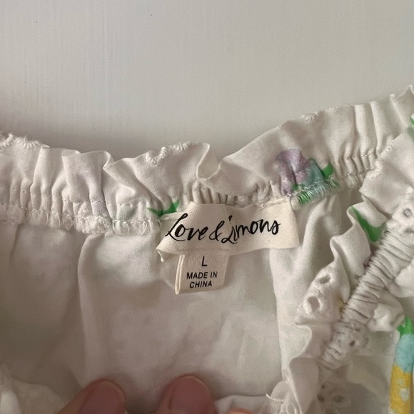 For Love & Lemons - White Eyelet Floral Top - Picture 2 of 3